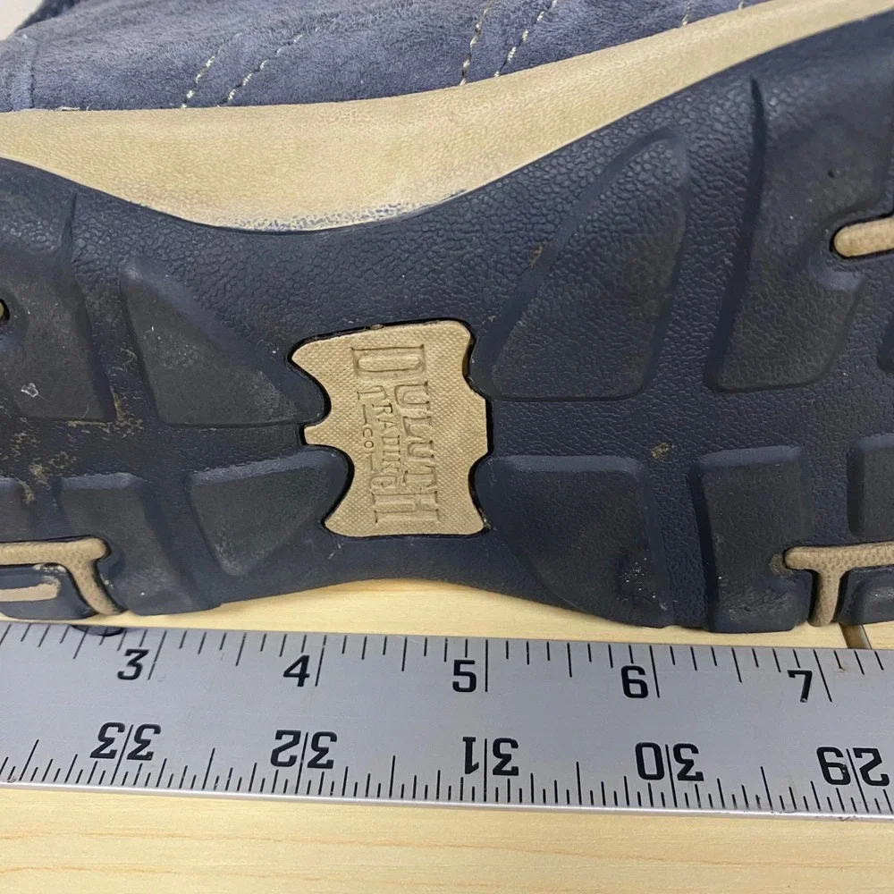 Duluth Trading Womens Blue Suede Mid Top Lace Up Hiking Boots Size 9 - Picture 12 of 12